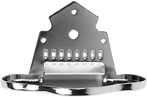 Mandoline Saitenhalter Mandoline Saitenhalter Teile Mandoline Teile,Mandoline Saitenhalter Teile Mandoline Saitenhalter Chrom für Gitarrenteile Instrumentenzubehör Saitenhalter