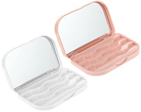 Ipetboom 2stücke Falsche Wimpern Aufbewahrungsbox Wimpern Verpackungsbox Etui Für Make-up Zubehör