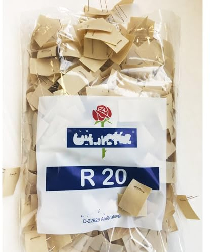 Bricoloco Gomas de injertar tipo cinta para injertos de frutales y flores biodegradable. Goma caucho que no estrangula planta. Sistema rápido y fácil para injerto (100, R.20 (24 x 40 x 0.5mm))
