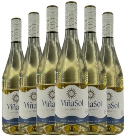 Torres Viña Sol Sauvignon Blanca Joven 75 cl Vino blanco (Caja de 6 Botellas de 75 cl)