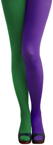 Oblique Unique Strumpfhose für Damen Mädchen - Einheitsgröße - Kostüm Accessoire für Halloween Fasching Karneval Motto Party