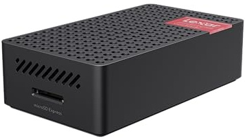 Lexar Play Pro Lector de Tarjetas MicroSD Express, USB 3.2 Gen 2, hasta 900 MB/s de Lectura, Compatible con Tarjeta Express microSD UHS-I (LRW540U-RNHNG)