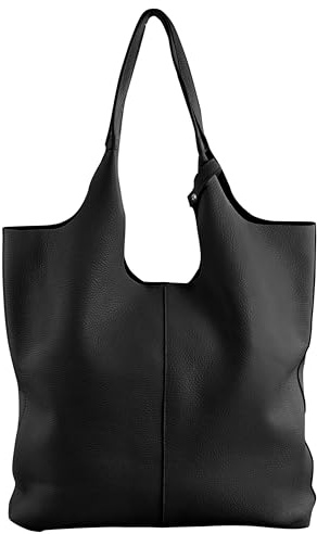 modamoda de T264 Damen Leder Schultertasche Shopper handmade in Italy