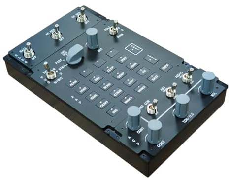 Engineerkiter Flight Simulator Control Panels EP AAP ACP 3-in-1 Integrated Control Panel, Compatible with Leading Flight Simulation Games on Windows Compatible with JF17/F/A-18C/F16