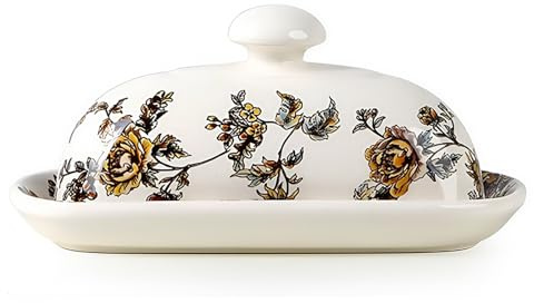 Joli beurrier avec couvercle pour comptoir, porte-beurre en céramique rose, récipient à beurre