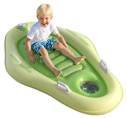 Aufblasbares Bodyboard mit Griffen | Tragbares Schwimmbrett Lernen Sie, im Wasser zu navigieren, lustige leichte Boogie-Karte Ergonomisches Spielzeug für Sonne im Freien