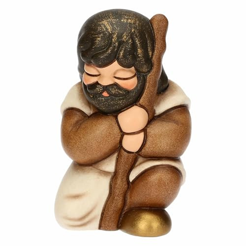 THUN - Pellegrino - ceramica - Collezione Presepe Classico - 5,7 x 4,7 x 8 cm