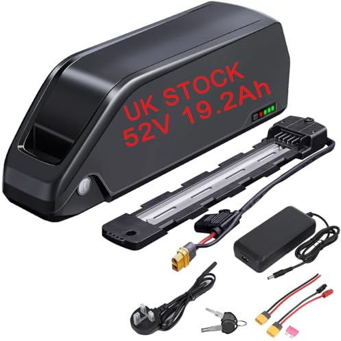 WR TEAM Ebike Battery 52v 20AH Brand cells, Polly 5 Case Model, 52V 3A Charger,Lithium Electric Bike Battery for 17A-40A Controller Motor (Bafang, AW, KT most ebike conversion kit)