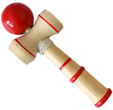 AZIDWERYQ Kendama trä blå boll cup leksak klassisk japansk balans skicklighetsspel trä skicklighetsleksak japanska leksaker
