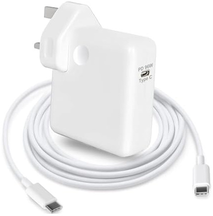 TT&C 96W Super Fast Charger,Compatible with Mac Book Pro Charger,USB C Charger Laptop Power Adapter for Mac Book Pro16,15,14,13 inch,iPad Pro12.9,11 inch,and All USB C Device,included 6.6FT Cable