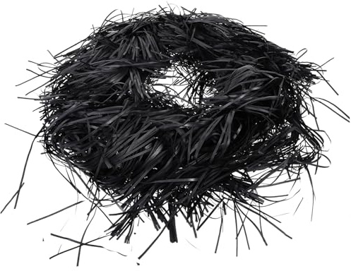 VICASKY 500g Black Crinkle Paper Shred Box Filler for Wrapping and Wedding Decoration, Shredded Paper Supply for Boxes and Basket Stuffing