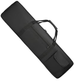 KTUXZCI Tragbare, wasserdichte Tragetasche für 61 Tasten Keyboards, gepolstert, schützt beim Transport, abriebfest, 61 Tasten Keyboardtasche, E Piano, Schwarz, XS