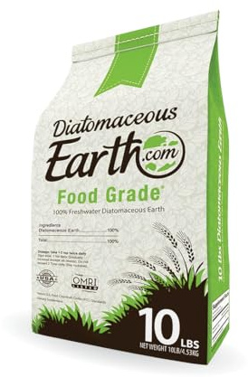 DiatomaceousEarth Food Grade Diatomaceous Earth – 10lb | 100% Organic, All-Natural Powder | Safe for Humans & Pets | OMRI Listed for Organic Use