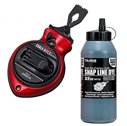 Tajima CR201R-PR 1 mm x 100 ft. Chalk Rite II Extra Bold Chalk Line
