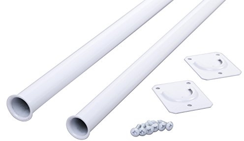Closet Pro CD-0024-30/48WT Heavy Duty Adjustable Rod, 30 by 48-Inch, White
