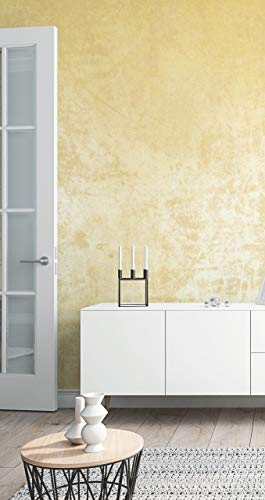 marburg Tapete Beige Gold Vliestapete Metallic Uni Modern Glänzend für Schlafzimmer Wohnzimmer oder Küche 10.05m x 0.53m Made in Germany