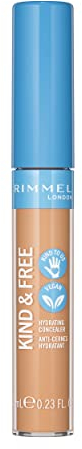 Rimmel London, Correttore Liquido Idratante KIND & FREE, a Lunga Durata, con Vitamine E, B5 e Aloe Vera, Cruelty-Free e Vegano, Tonalità 20 Light, 7 ml