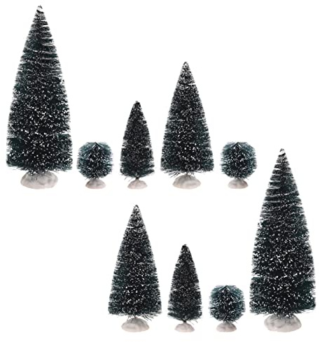 MIJOMA Weihnachtsdekoration Weihnachtsszene mit Beleuchtung und Bewegung (Ergänzungsset Bäume 9-TLG)