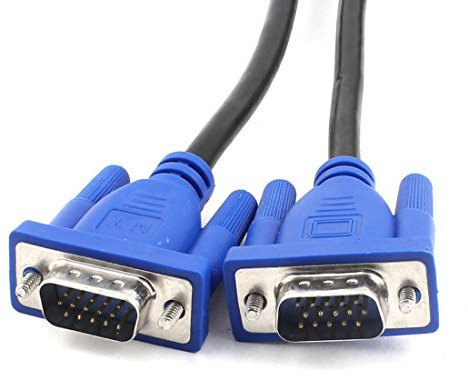Ruilogod 2,7M 9FT VGA VGA 15 Pin de macho al cable del adaptador de monitor para PC portátil PC