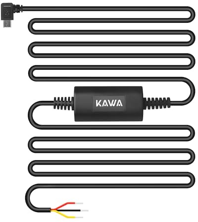 KAWA Dashcam Auto Hardwire Kit Kompatibel mit D5 D6. Micro-USB-Port
