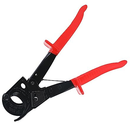 Toplionace Pince Coupe-Câble à Cliquet, 240mm² Coupe-Fil pour Câbles en Cuivre et en Aluminium, HS-325A