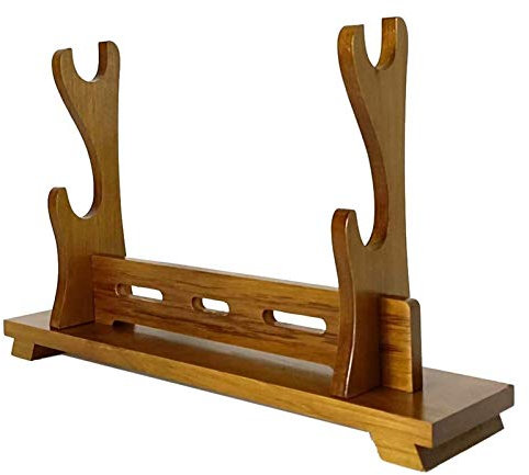 Schwertständer, Katana-Samurai-Schwertständer Aus Massivem Holz, Schwertständer, Klassischer Waffenständer, Schwertständer (Größe: 2 Schichten) (3 Schichten)