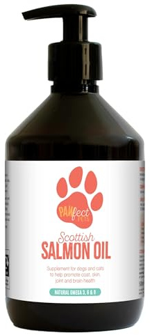 Pawfect Pets Scottish Salmon Oil 500ml Supplement for Dogs & Cats to Help Promote Coat, Skin, Joint & Brain Health | Natural Omega 3, 6 & 9