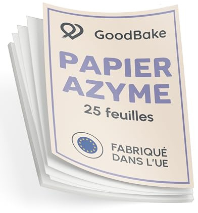 GoodBake Papier azyme (lot de 25 feuilles) A4, papier comestible à colorier et à imprimer, décoration comestible pour gâteau, gâteaux photo, végan, sans gluten