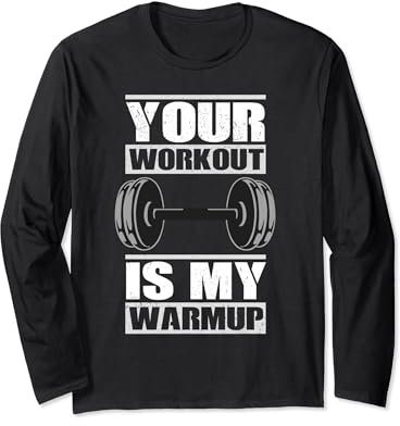 Fitness Kraftsport Gym Fitnessstudio Cardio Hantel Geschenk Langarmshirt