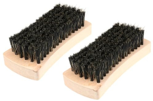 FOYTOKI 2pcs Laundry Shoes Washing Brush Brush Fine Bristles Non-slip Wooden Handle