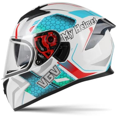 Leichte und Bequeme Vollvisierhelme für Moto Bike Helm Männer Motorrad Vollvisierhelm Standard Motorradsicherheit Erwachsene ECE Klarspiegel ABS Ganzjahresfutter abnehmbar