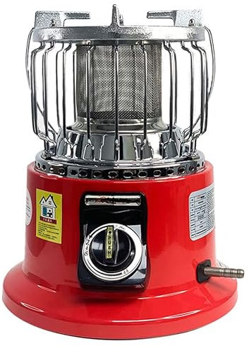 BomDog Oil Heaters for Outdoor Camping Tent Ice Fishing,3000W Gas Heater Without Electricity Indoors,Portable Stove with Mesh Handle/Red