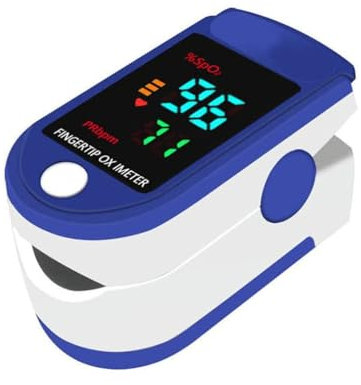 Finger Pulse Oximeter with LED Display - Family Medical Health -Finger Blood Heart Oxygen Saturation Meter Spo2 Monitor