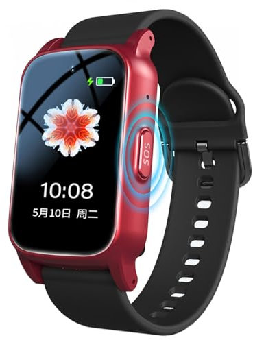 Weyot Reloj Inteligente con Detección de Caídas Smartwatch para Personas Mayores Reloj Localizador GPS para Mayores con Botón de Llamada de Emergencia SOS