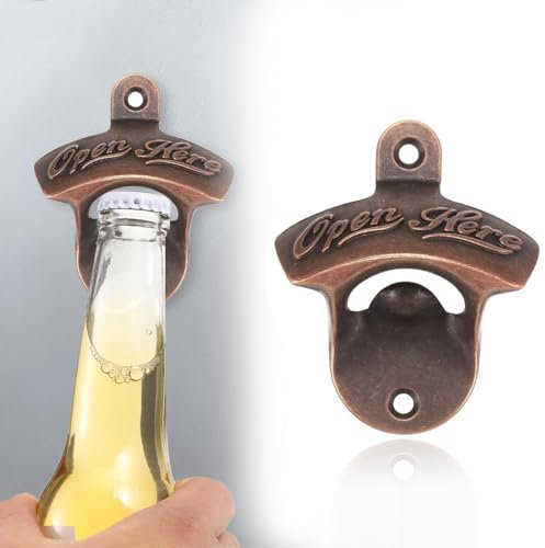 Ouvre-bouteille Mural Magnétique Vintage - Idées Cadeaux Uniques pour Bière, Cadeaux Originaux pour Hommes