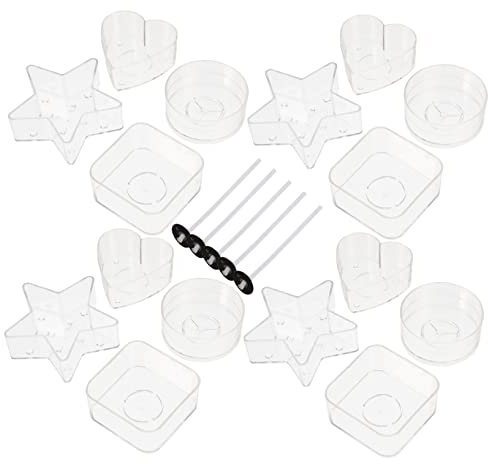 KOCKSHION Caja de Velas DIY de PC para 1 Juego con Formas Surtidas