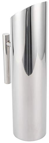 Stainless Steel Water Pitcher, Brocca per acqua fredda in acciaio inossidabile da 2 litri di grande capacità con protezione dal ghiaccio strumento di servizio per hotel e casa