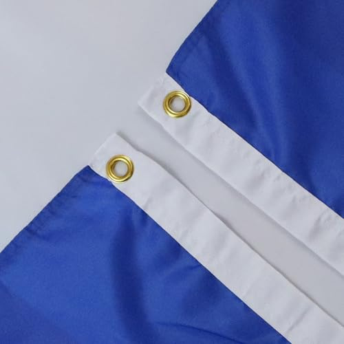 AZ FLAG Set da 2 Bandiere Salvador 90x60 cm Poliestere 100D 2 Occhielli | Uso interno ed esterno bandiera decorativa salvadoregna El Salvador doppie cuciture e bordi rinforzati