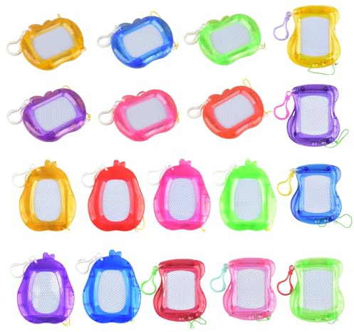 Pizarra mágica de 18 unidades, mini: pizarra magnética, obsequios, cumpleaños infantiles, minipizarras con llavero, regalo para niños, tómbola, precios, piñata, relleno, fiesta, empleo
