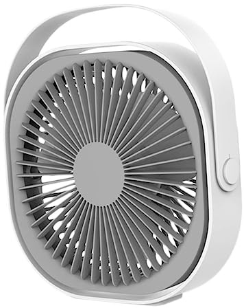 Mini Ventilador Eléctrico Portátil USB de Mano para Escritorio Blanco