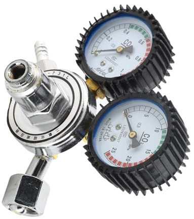 Eacam Regolatore di Gas di Saldatura per Riduttori di Pressione CO2, Corpo in Lega di Zinco, Struttura Compatta, Grande Sigillatura, Design per Risparmio di Manodopera, 0-25 MPA,