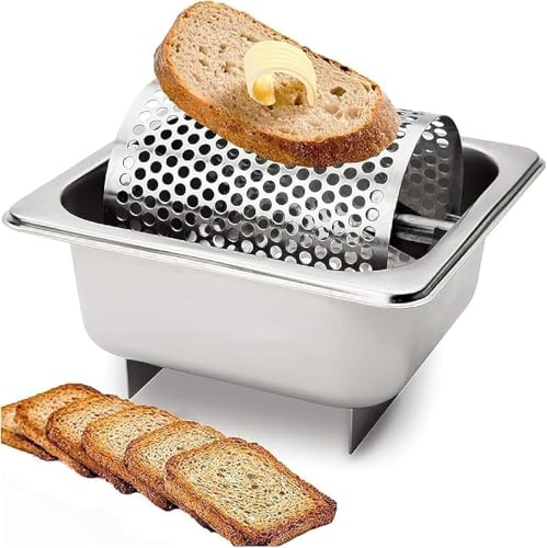 Esparcidor de rodillo de mantequilla, acero inoxidable, diseño giratorio para una aplicación uniforme de mantequilla, fácil de limpiar y reutilizable, perfecto para pan de maíz y filetes