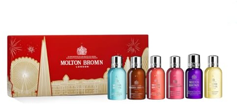 Luxury Bath & Shower Gel Discovery Set – 6 Fragrance Collection (6 x 30ml) Gift Set for Mothers Day for Mum