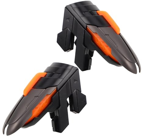 OATIPHO 1 Paar Sechs Finger Gaming Trigger Controller für Smartphones Präzise Gamepad Auslöser mit Ergonomischem Griff Kompatibel für Mobile Shooter Spiele
