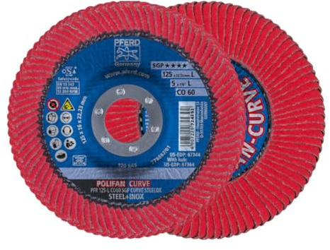 Pferd 67689066 PolifanPFR 125 CO 60 SGP-Curve L, 10 stück