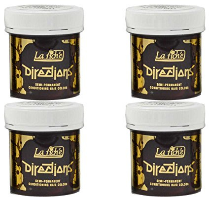 4 X La Riche Directions Semi-Permanent Hair Color 88ml Tubs - Vermillion Red