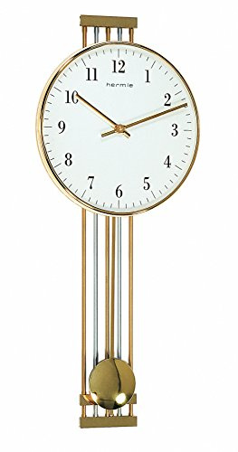 Hermle 70722-002200 Metallwanduhr Quarz, Gold