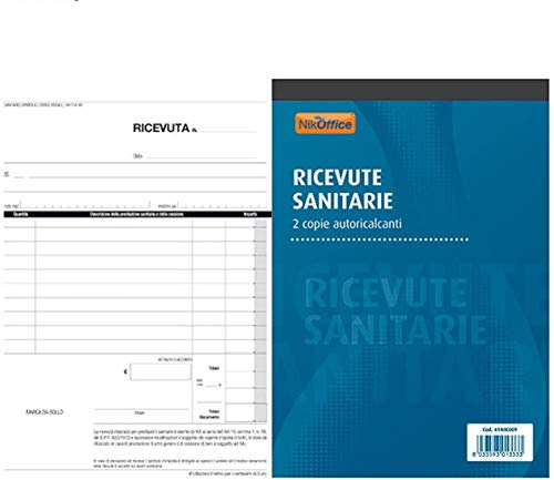 Blocco Ricevute Sanitarie A 2 Copie Autoricalcanti A5 Ufficio Cancelleria NickOffice