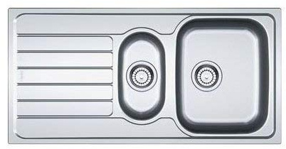 Franke 101.0497.695 fregadero de cocina de acero inoxidable, color gris