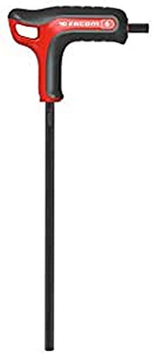 Facom Clé 6 Pans standard, Acier allié, Rouge/Noir, 4 mm